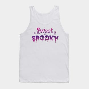 Sweet but Spooky - Pink - Purple Tank Top